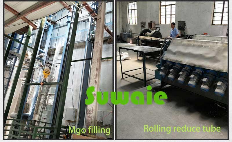 220V 1000W Electric Industrial Spiral Coil Tubular Heater Elements mahine show